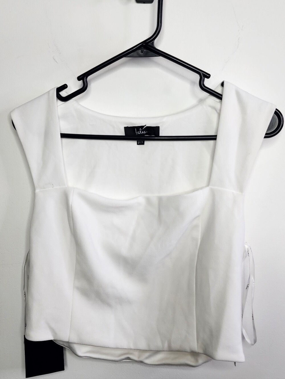 Enticing Endeavors White Jumpsuit TOP ONLY, XL